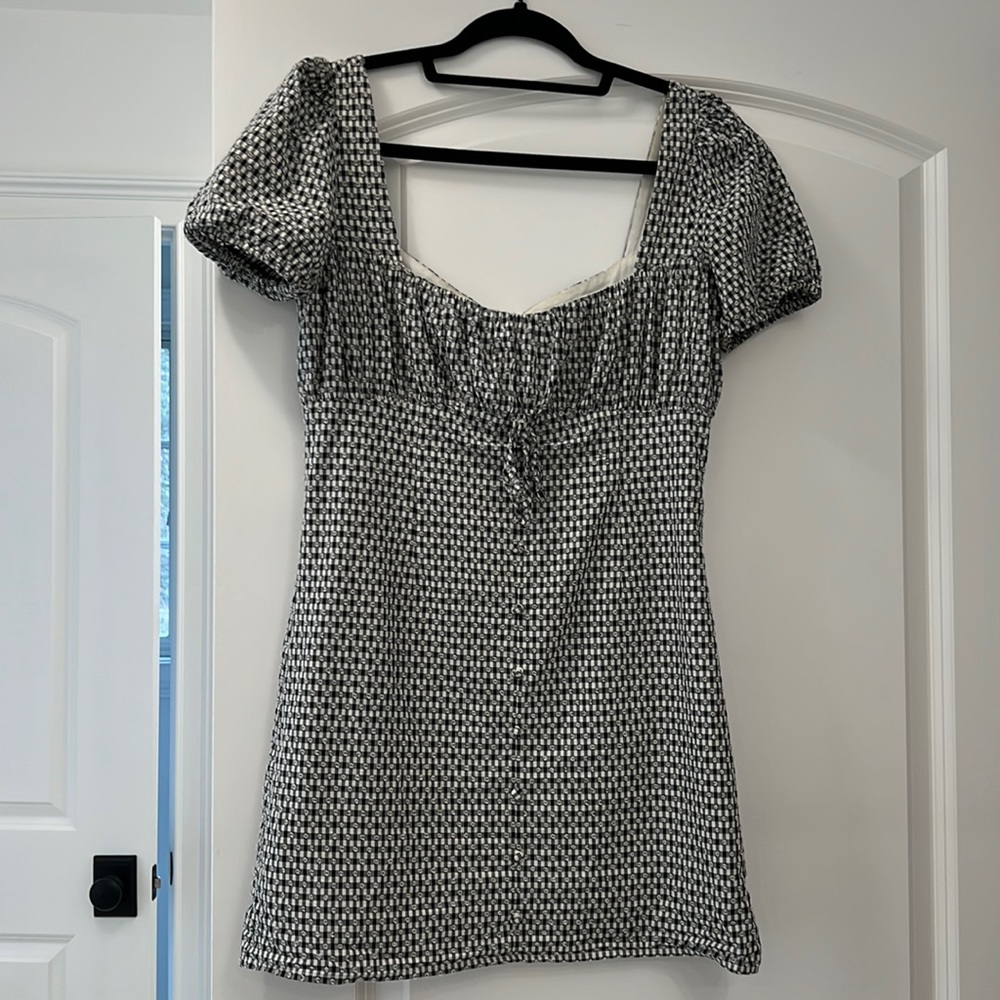 Privacy Please, Revolve Black Gingham Dress